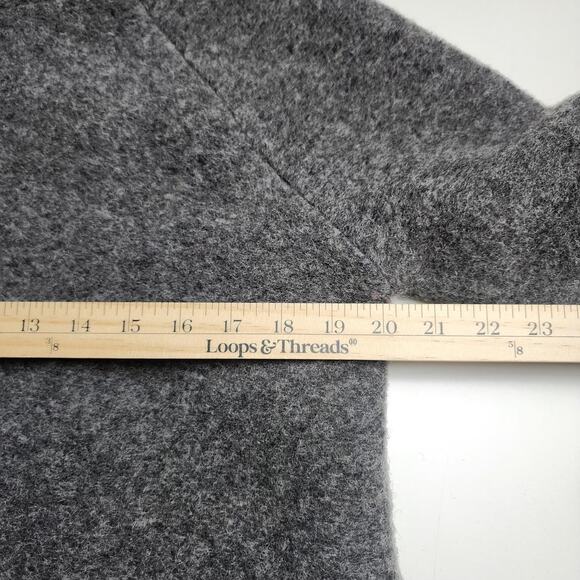 Rare Made in Italy Jacket Womens Wool M corpcore warm fuzzy Jackie O Audrey - Picture 6 of 8